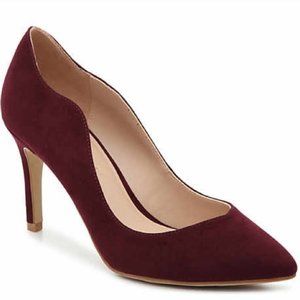 Kelly and Katie Davonna Burgundy Suede Heels